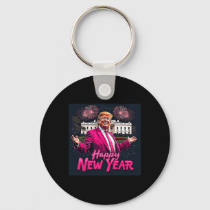 Funny Trump New Year Party 2025 Trump New Year New Keychain