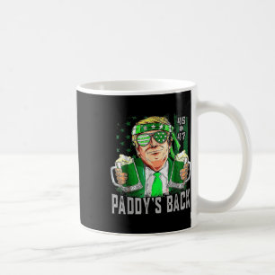 Funny Trump Paddys Back 45 47 St Patricks Day Usa Coffee Mug