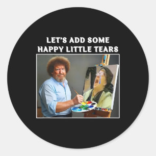 Funny Trump Painting Liberal Tears Political Gift  Classic Round Sticker