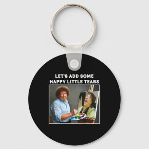 Funny Trump Painting Liberal Tears Political Gift Keychain