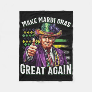 Funny Trump Parade Humour Make Mardi Gras Great Ag Fleece Blanket