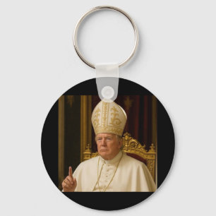 Funny Trump Pope Meme Gear Catholic Vatican Republ Keychain