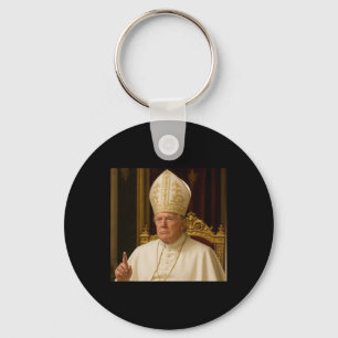 Funny Trump Pope Meme Gear Catholic Vatican Republ Keychain