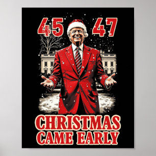 Funny Trump Present Came Early This Year 2024  Poster