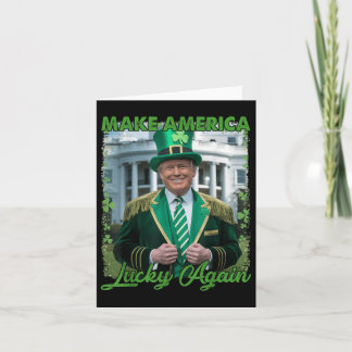 Funny Trump Republican Make America Lucky Again Le Card