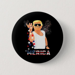Funny Trump Salt Merica Freedom 4th Of July Gifts 2 Inch Round Button