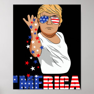 Funny Trump Salt Merica Freedom 4th Of July Gifts Poster