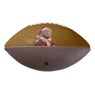 Funny Trump Santa Claus Christmas Card Football