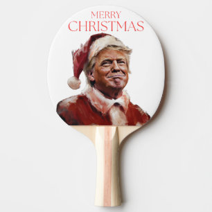 Funny Trump Santa Claus Christmas Card Ping Pong Paddle