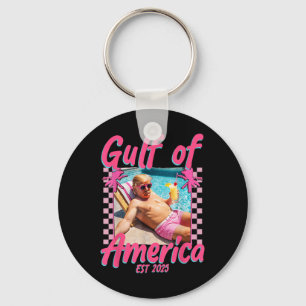 Funny Trump Shirt Gulf Of Us America Est 2025 _1  Keychain