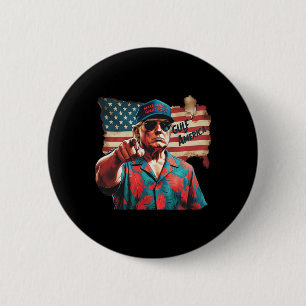 Funny Trump Shirt Gulf Of Us America Est 2025 2  Inch Round Button