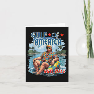 Funny Trump Shirt Gulf Of Us America Est 2025 Card