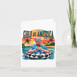 Funny Trump Shirt Gulf Of Us America Est 2025  Card