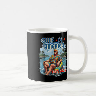 Funny Trump Shirt Gulf Of Us America Est 2025  Coffee Mug
