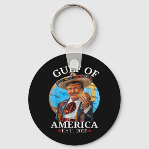 Funny Trump Shirt Gulf Of Us America Est 2025  Keychain