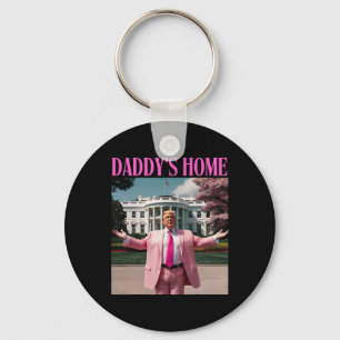 Funny Trump Shirt Home Men Women Keychain