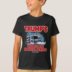 Funny Trump Snowflake Removal 2024 Election Hilari T-Shirt