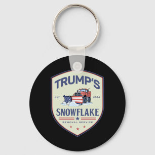 Funny Trump Snowflake Removal Service Election 202 Keychain