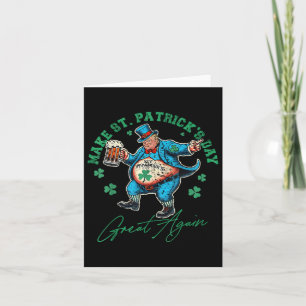Funny Trump St Patricks Day Drinking Irish Men Wom Card