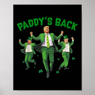 Funny Trump St Patricks Day Shirt Paddys Home  Poster
