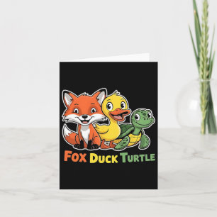 Funny Trump Subtle Fox Duck Turtle Cute Animal Card