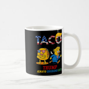 Funny Trump Taco Trump Always Chickens Out _10  Coffee Mug