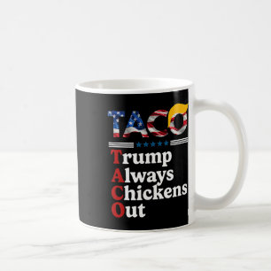 Funny Trump Taco Trump Always Chickens Out _1  Coffee Mug