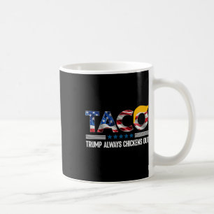 Funny Trump Taco Trump Always Chickens Out _4  Coffee Mug