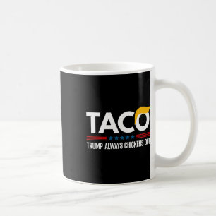 Funny Trump Taco Trump Always Chickens Out 6 Coffee Mug