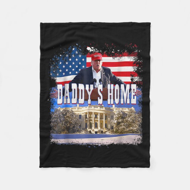 Funny Trump Take America Back  Fleece Blanket (Front)