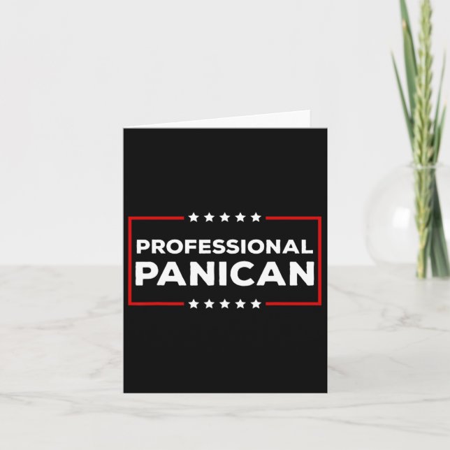 Funny Trump Tariffs Professional Panican  Card (Front)
