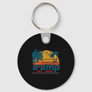 Funny Trump Tee Gulf Of Us America Est 2025 Keychain