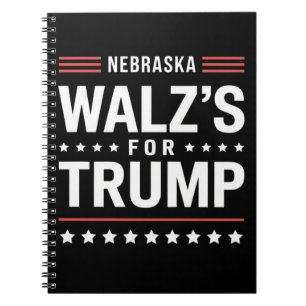 Funny Trump Vance Walz's For Trump Nebraska Notebook