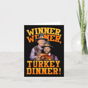 Funny Trump Vance Winner Winner Turkey Dinner Than Card