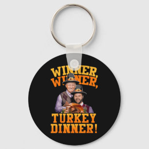 Funny Trump Vance Winner Winner Turkey Dinner Than Keychain