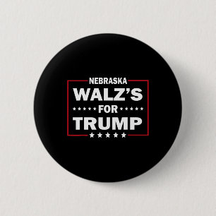 Funny Trump Vance W's For Trump Nebraska Men And W 2 Inch Round Button