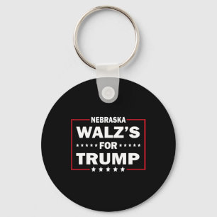 Funny Trump Vance W's For Trump Nebraska Men And W Keychain