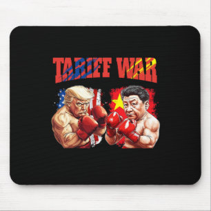 Funny Trump Vs Xi Jinping Boxing Boxing Match  Mouse Pad