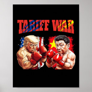 Funny Trump Vs Xi Jinping Boxing Boxing Match  Poster
