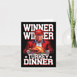 Funny Trump Winner Turkey Dinner Thanksgiving Dadd Card