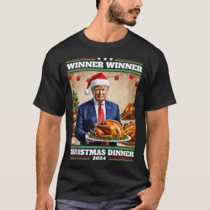 Funny Trump Winner Winner Christmas Dinner Tank To