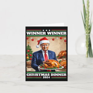Funny Trump Winner Winner Christmas Dinner Tank To Card