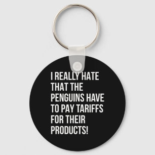 Funny Trump With Penguins Political Injustice Tari Keychain