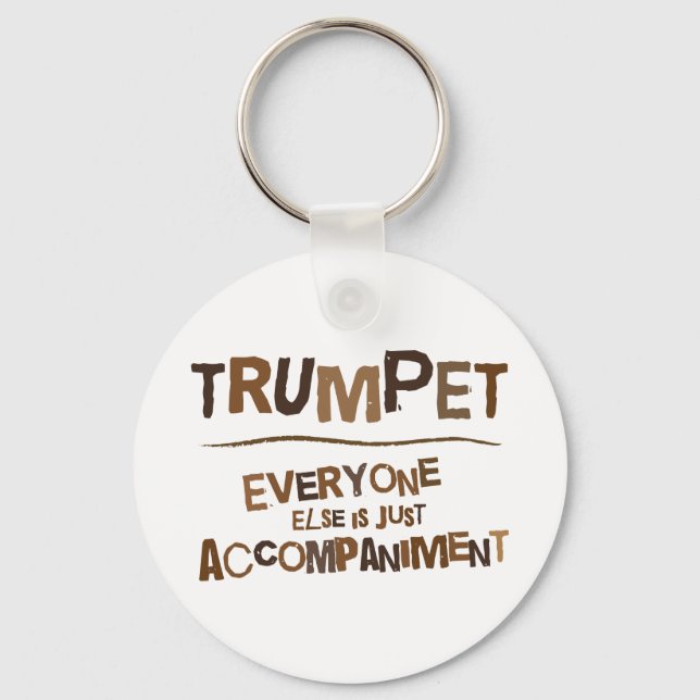 Funny Trumpet Gift Keychain (Front)