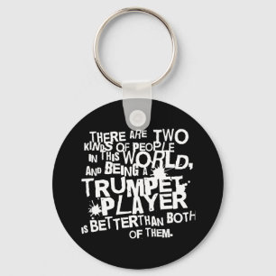 Funny Trumpet Joke Music Gift Keychain