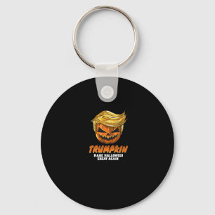 Funny Trumpkin  Make Halloween Great Again Easy Co Keychain