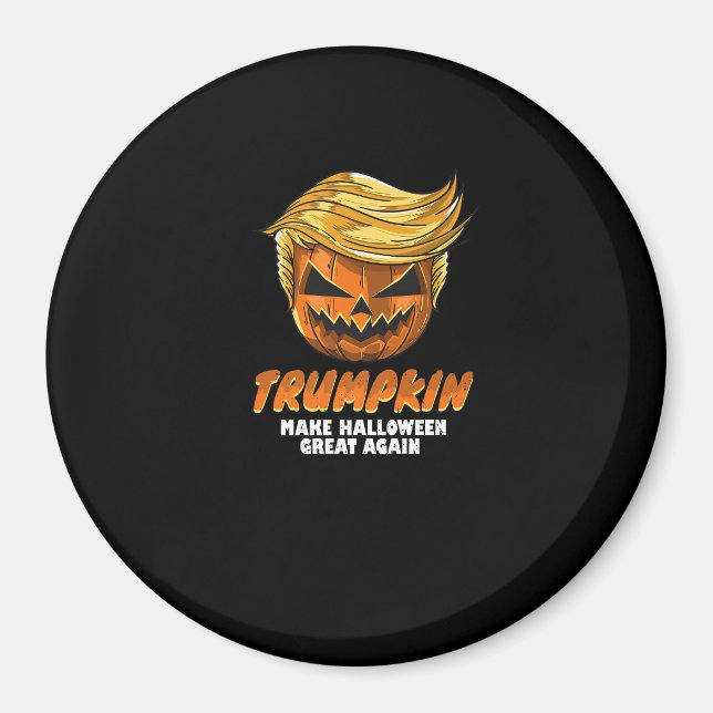 Funny Trumpkin  Make Halloween Great Again Easy Co Magnet (Front)