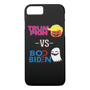 Funny Trumpkin Vs Boo Biden Halloween Design Class Case-Mate iPhone Case