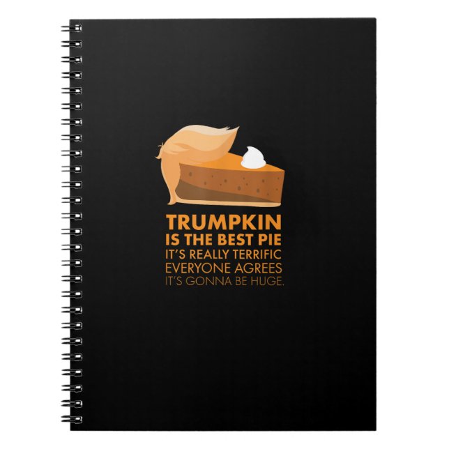 Funny  Tshirt Pumpkin Pie Thanksgiving Fall Notebook (Front)
