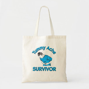 Funny Tummy Ache Survivor, Tummy Ache unisex Shirt Tote Bag